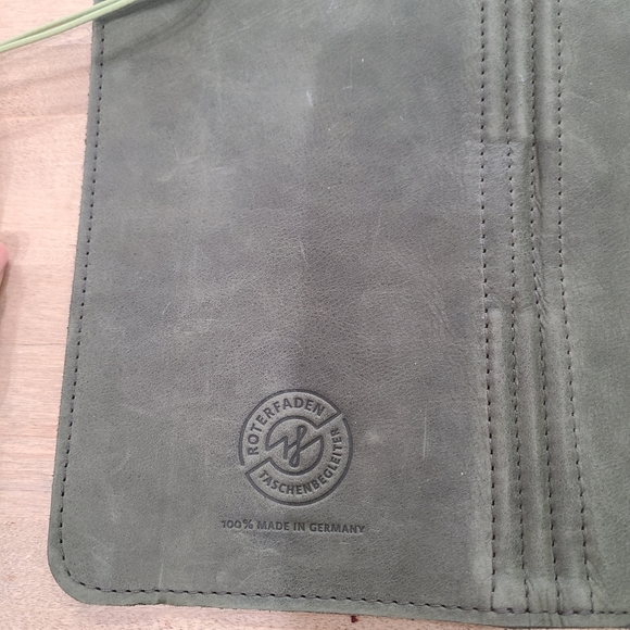 Roterfaden Taschenbegleiter A5 slim Standard TN Leather Notebook Cover+extras! - Picture 7 of 16